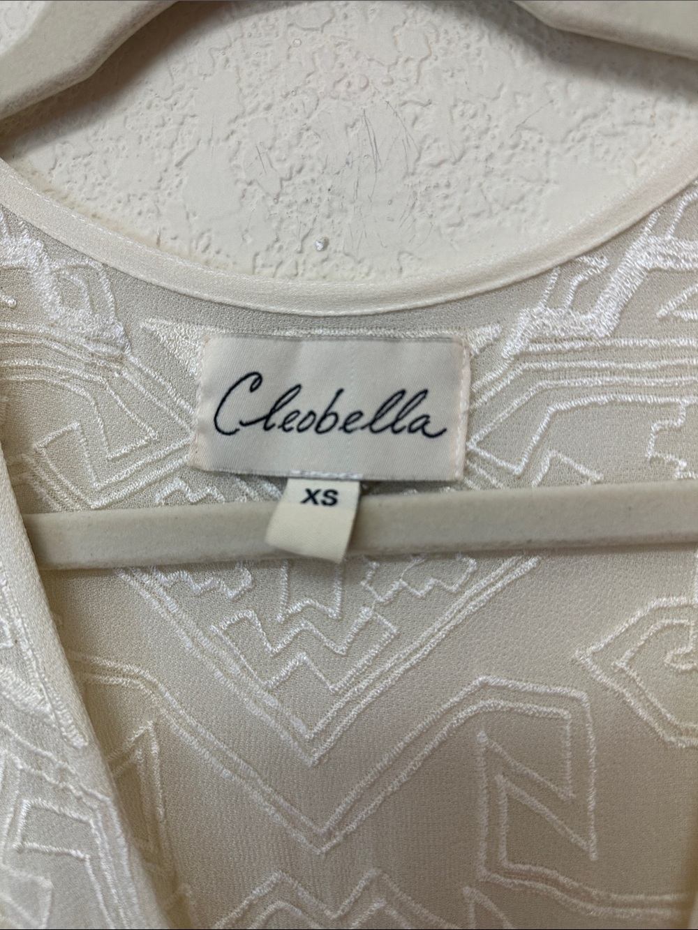 Cleobella womans embroidered cream ivory romper size XS - Picture 4 of 4